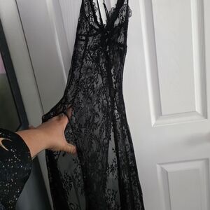 Widow Small Black Lace Dress Baby Doll Dolls Kill 2 Split Goth